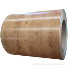 color coated wood grain ppgi decorative steel coil